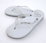Just Married Flip Flops Vita Damstorlek