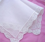 Spetsnäsduk Ivory
