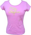 Just Married top i Rosa Caramell