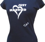 Just Married top i Svart