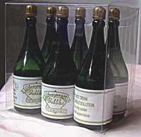 brollopsbubblor.se - Bröllopsbubblor - 6 st Champagneflaskor i Presentförpackning
