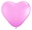 Hjärtformad rosa per st