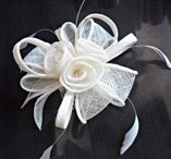 Fascinator bukett Ivory