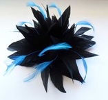 Fascinator Fjäder Blå