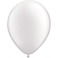 brollopsbubblor.se - Ballonger - Runda ballonger 25 pack - Ballong Skimrande Vit 25 pack