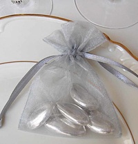 Organzapåsar Silver 10-pack