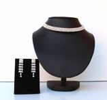 Set Strassring halsband & örhängen