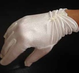 Kort Handske Tiffany Ivory