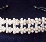 Diadem bred pärla