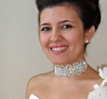 Halsband Bred strass